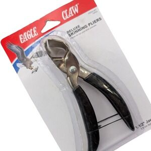 Eagle Claw Skinning Pliers Silver/Black OS Fishing tackle Utility catfish NEW